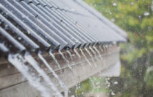 rain flow on the roof