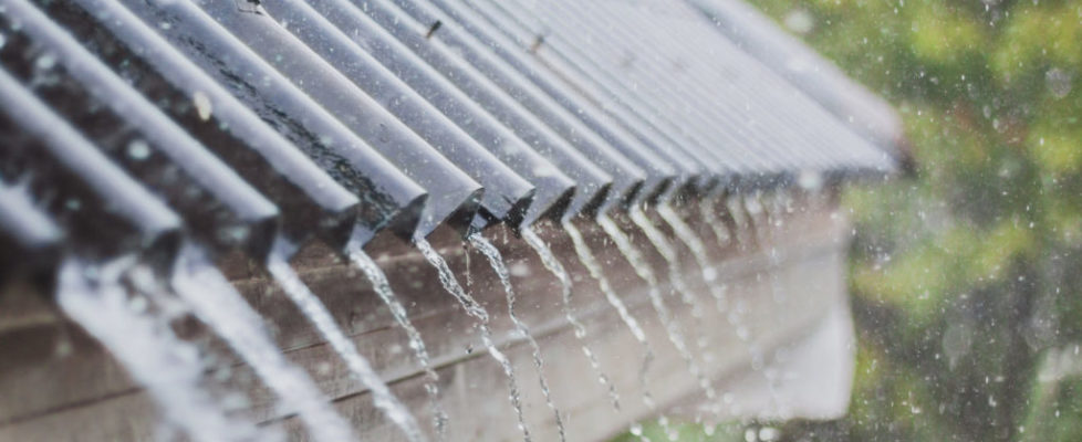 rain flow on the roof rain flow on the roof