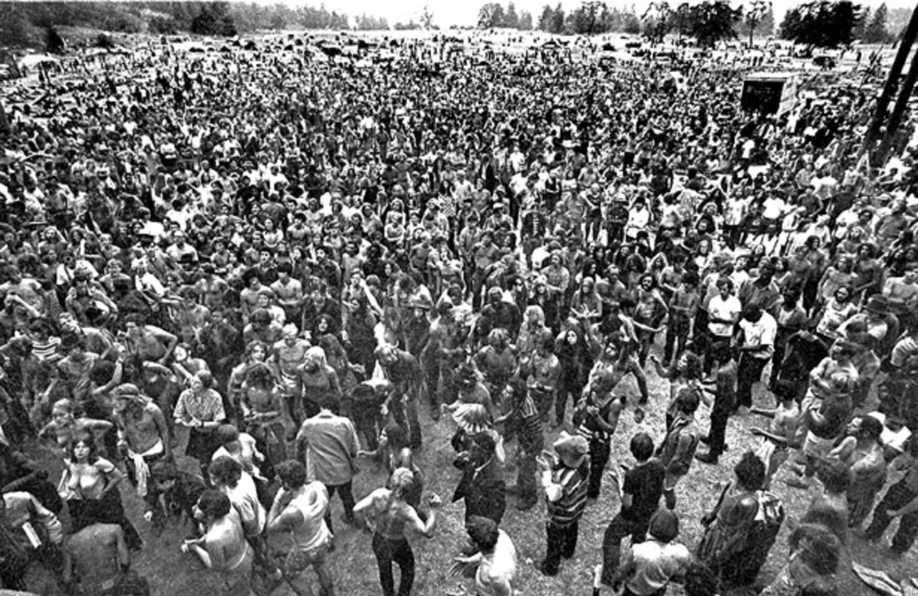Vortex I Festival's Peak Crowd - 1970 - McIver State Park